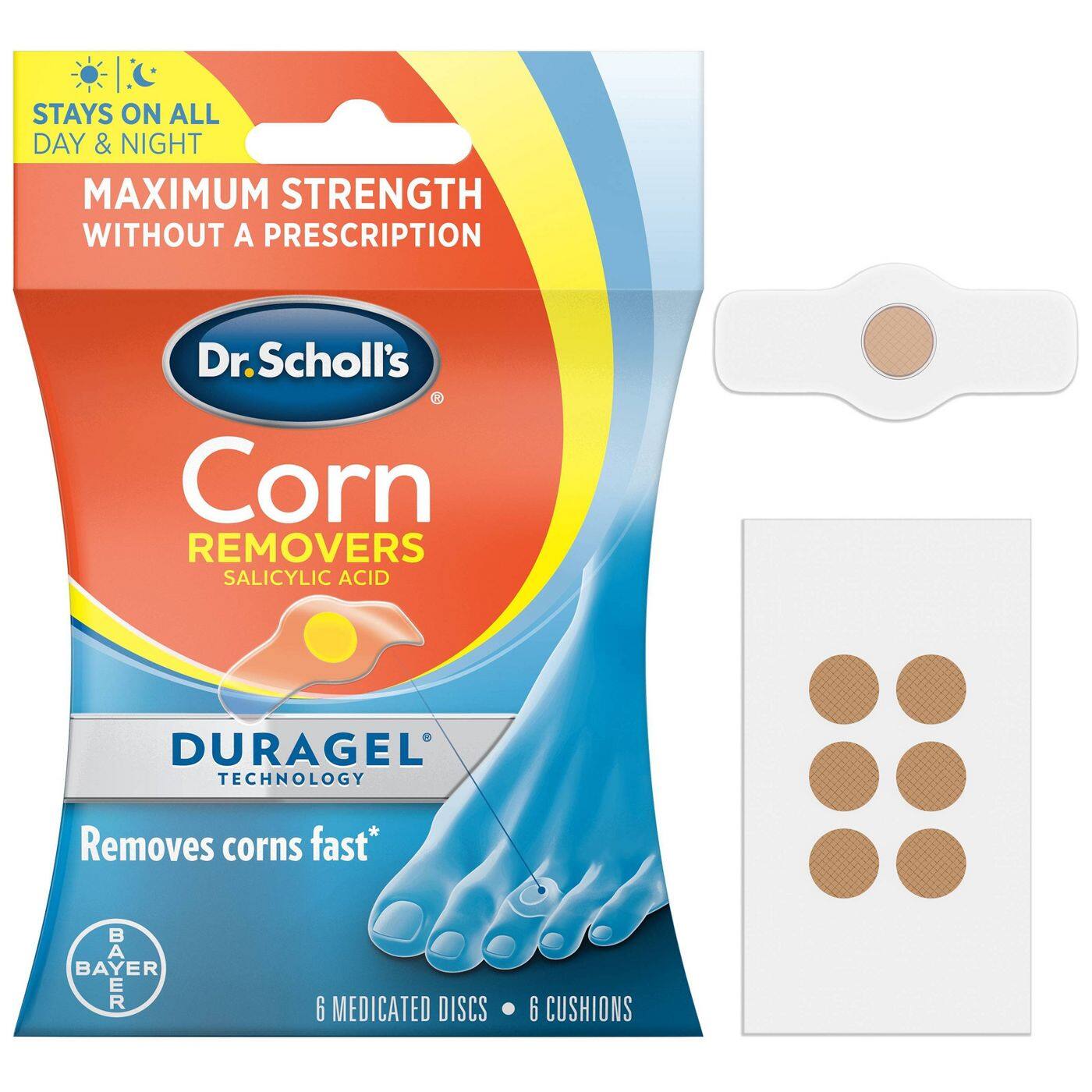 Dr.Scholl’s 爽健強效雞眼貼：採用Duragel技術，快速去除雞眼