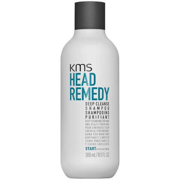 KMS Head Remedy Deep Cleansing Shampoo ($200)能深層潔淨髮絲，去除殘留在頭髮及頭皮上的造型產品、礦物質和污染物，讓秀髮潔淨健康。