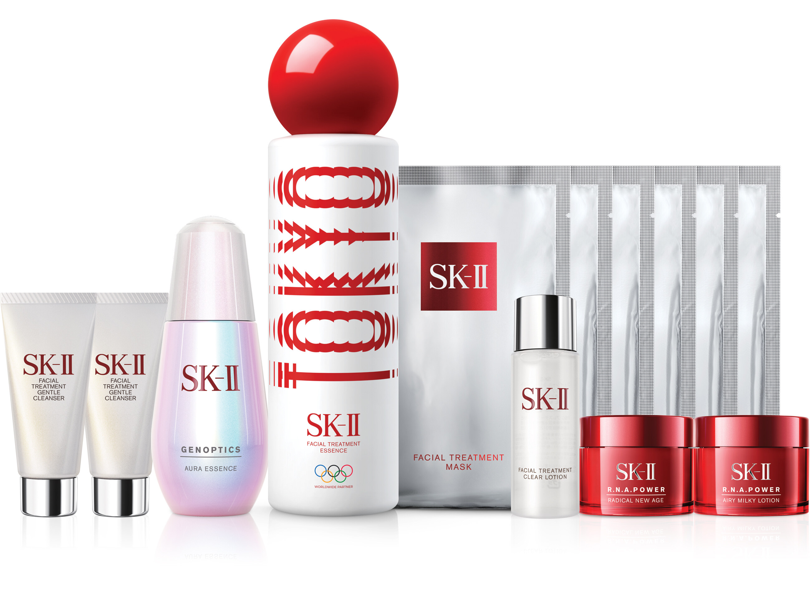 全方位修護亮肌的神仙水套裝，所有皇牌產品皆有SK-II皇牌 PITERA™成分，改善你的肌膚微生態。