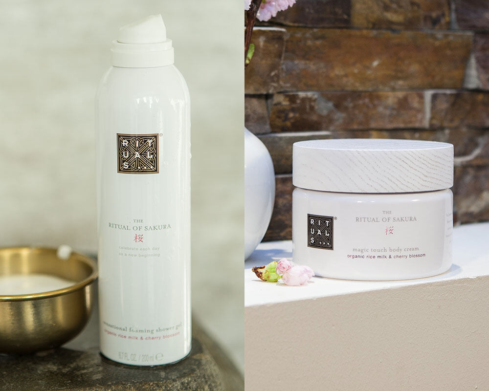 The Ritual of Sakura泡沫沐浴露 $85 及身體乳霜 $185 The Ritual of Sakura泡沫沐浴露 $85 及身體乳霜 $185
