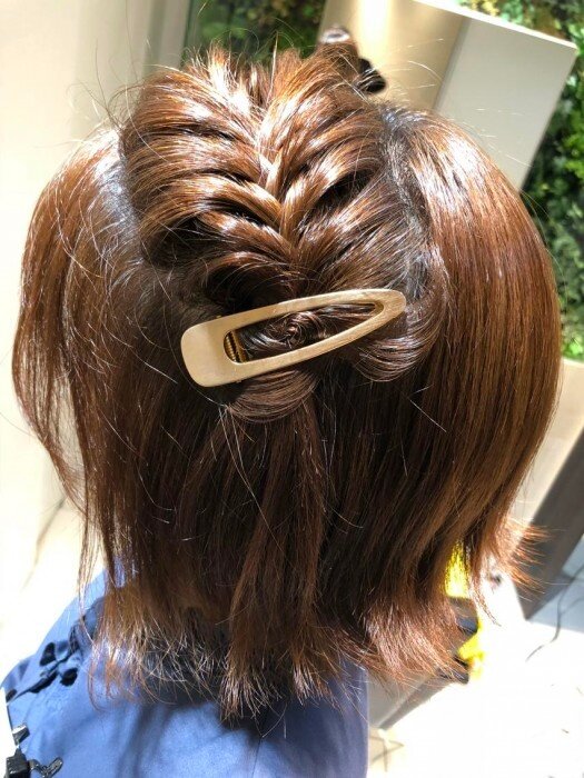 短髮 魚骨辮