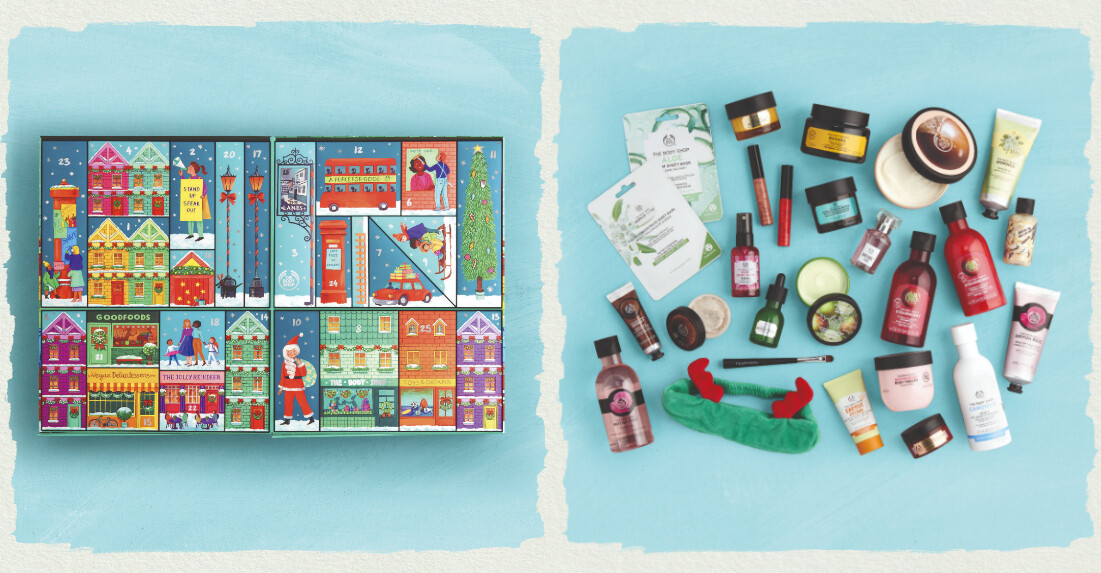 The Body Shop 2019聖誕倒數月曆，共有26款皇牌沐浴及身體護理產品