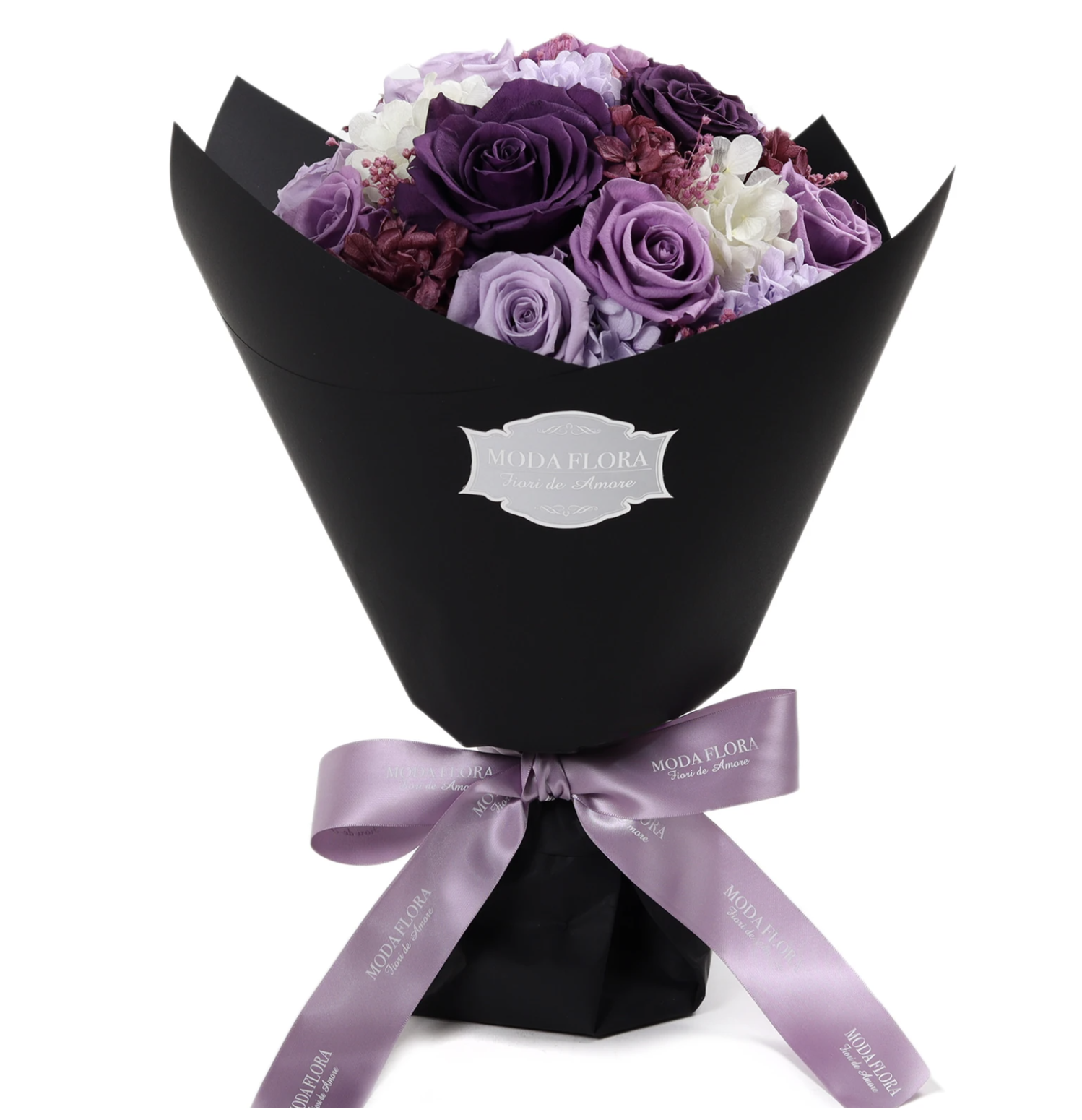 12朵紫保鮮玫瑰花