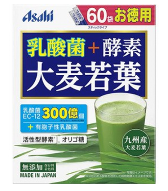 朝日 Asahi 乳酸菌+酵素 大麥若葉 健康飲品