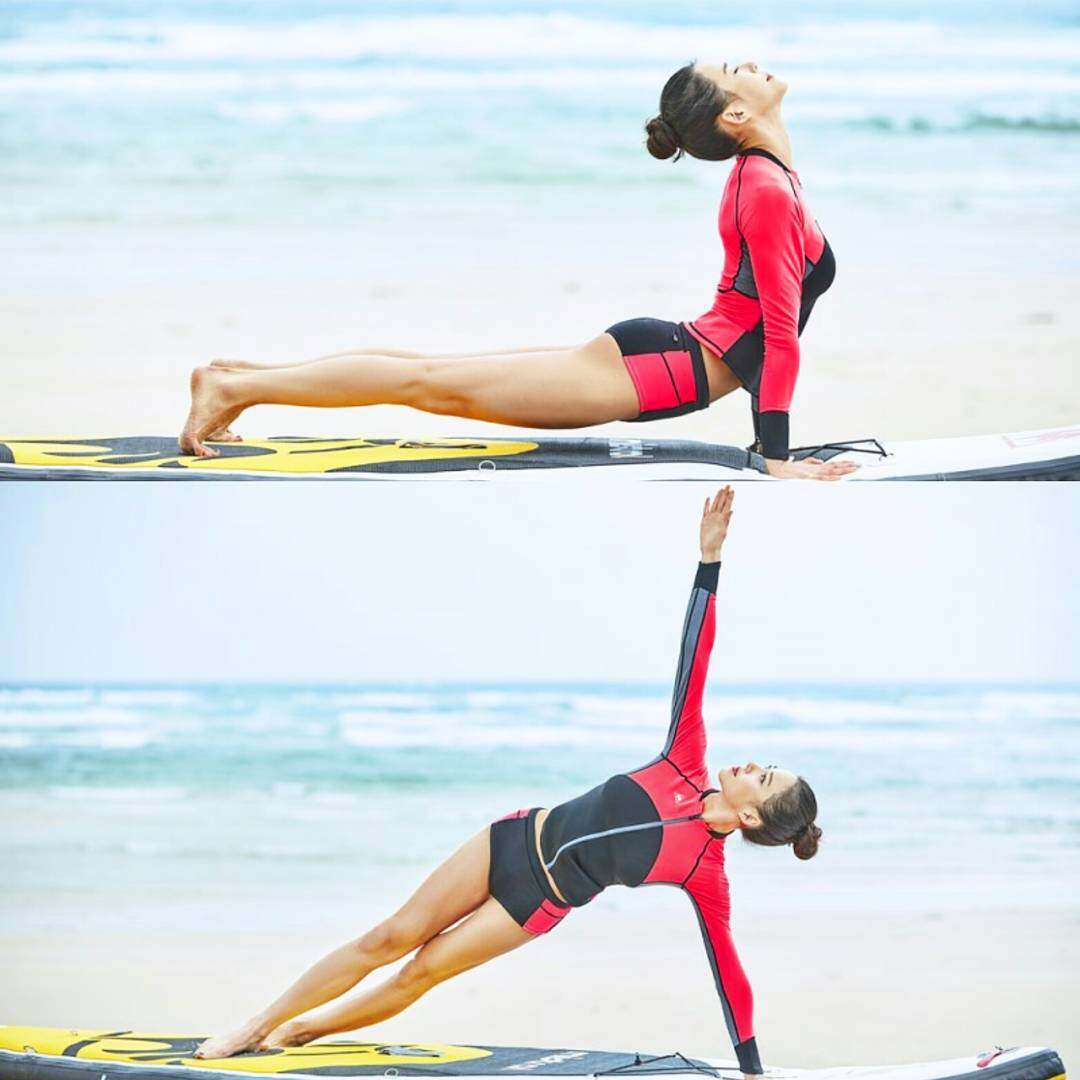 高顏值韓國健身女神Ray Yang擁超誘人曲線！重訓＋瑜珈運動減肥法練出腹肌