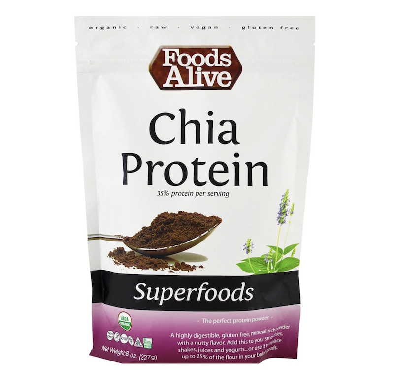 Foods Alive, Superfoods, Chia Protein Powder
