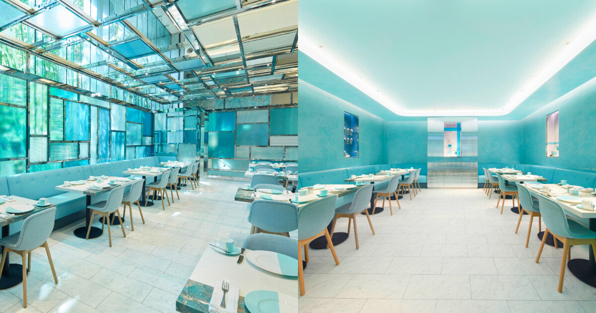 整間餐廳都是湖水綠！全亞洲首間Tiffany&Co.「Blue Box Café」登陸尖沙咀！