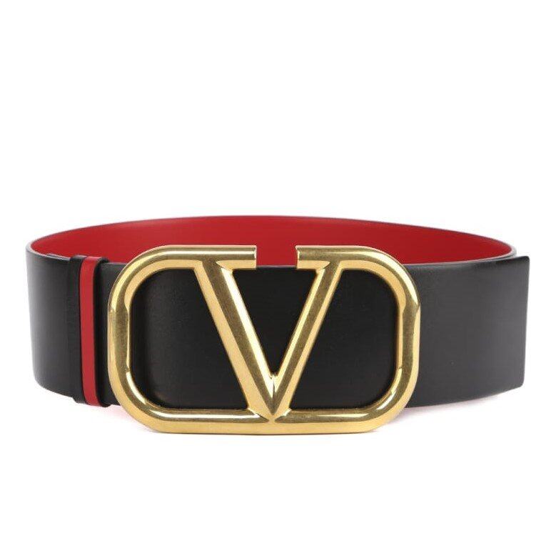 VALENTINO Valentino Reversible Vlogo Leather Belt