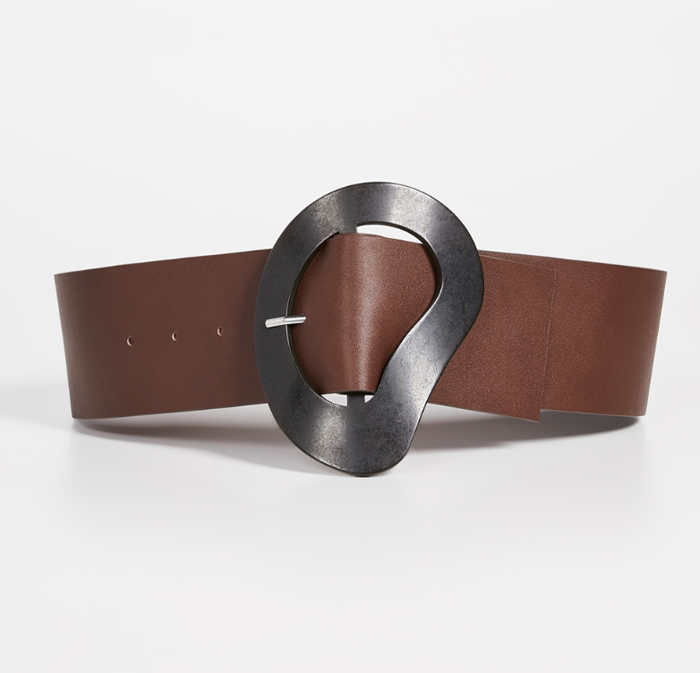 Tibi leather belt