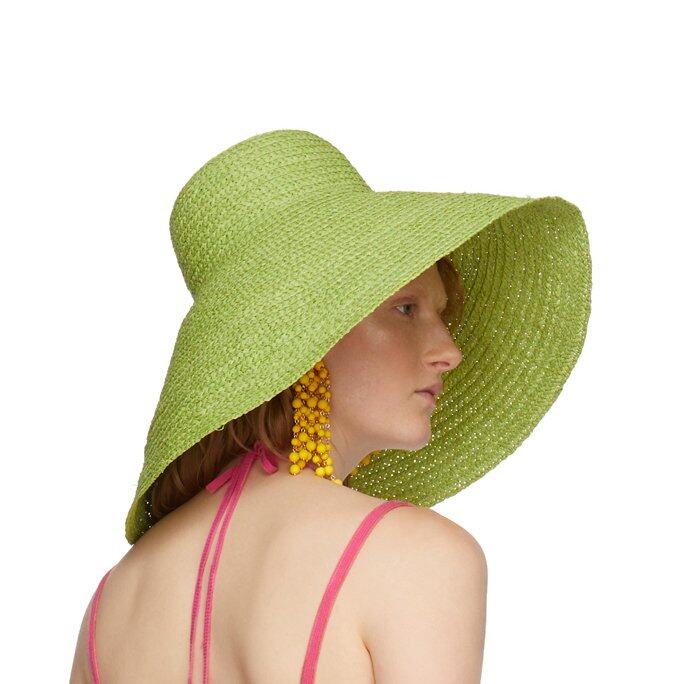 Jacquemus青綠色沙灘帽