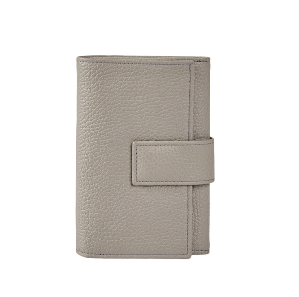 ZECCHINO Made By CELLERINI Calfskin Leather Grey Wallet