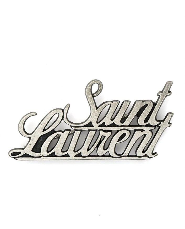 Saint Laurent Signature logo胸針