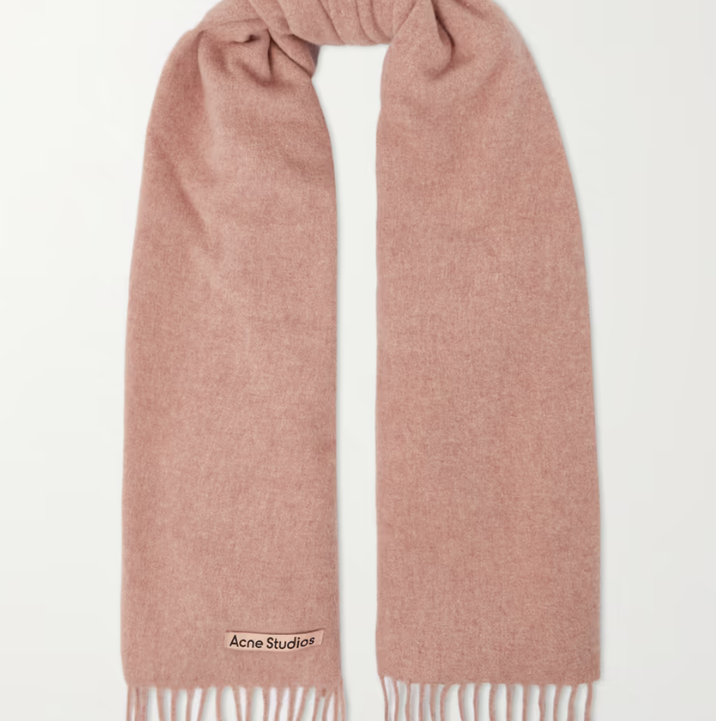ACNE STUDIOS Canada fringed wool scarf