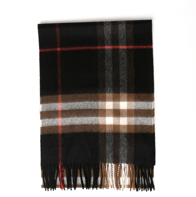 BURBERRY Giant Check cashmere scarf