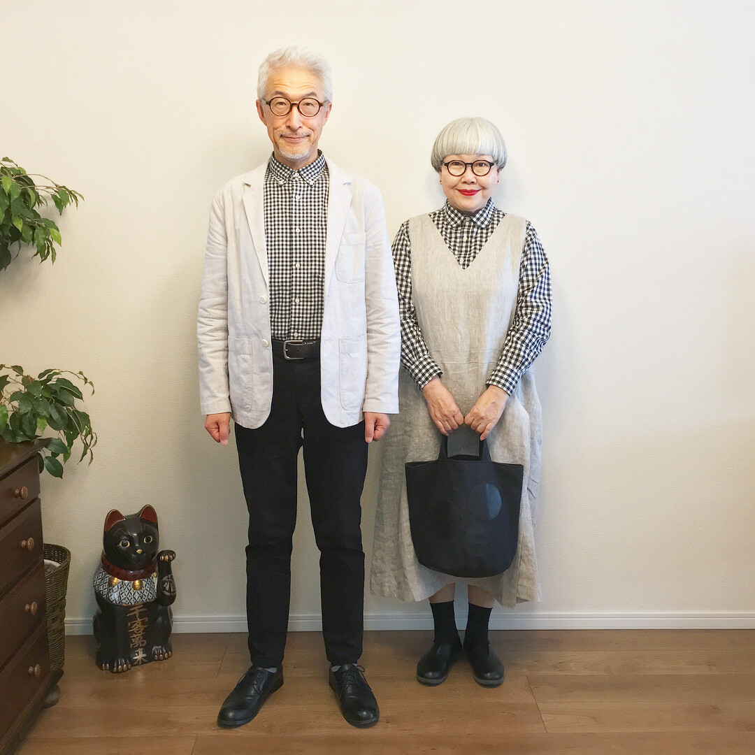 低調放閃穿搭術：日本網紅銀髮夫婦BonPon堅持每天穿上情侶裝！