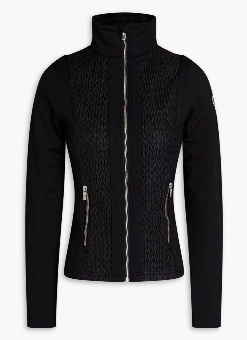 FUSALP Tracy jersey-paneled matelassé jacket