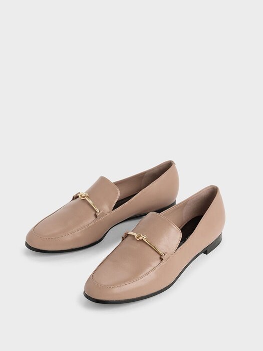 Charles & Keith 金屬扭結樂福鞋