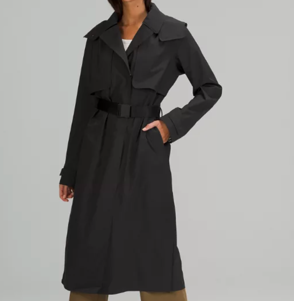 Lululemon Always There Trench Coat DESIGNED FOR ON THE MOVE
