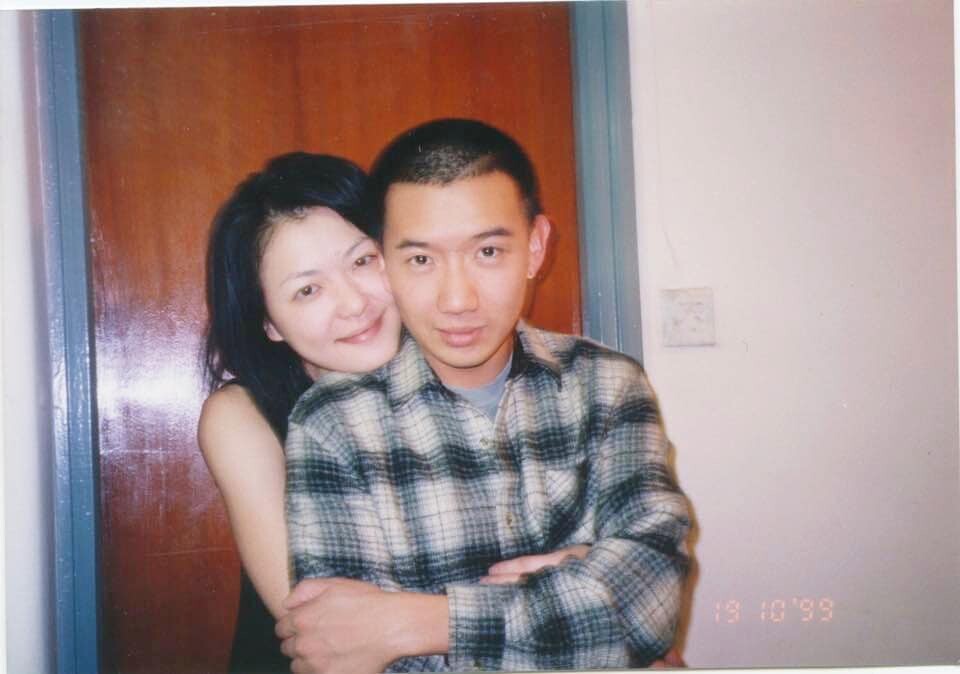 ▲田蕊妮和杜汶澤於1999年時的合照。