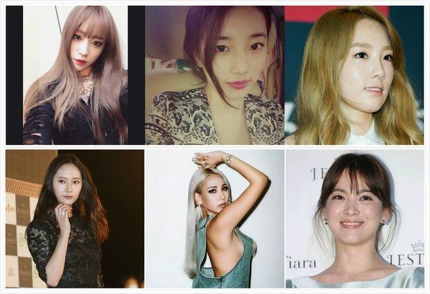 韓國妝容, 韓星, 內雙眼皮, Hani, 秀智, CL, 太妍, Krystal, 宋慧喬
