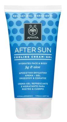 Apivita After Sun Cooling Cream-Gel For Face & Body with Fig & Aloe