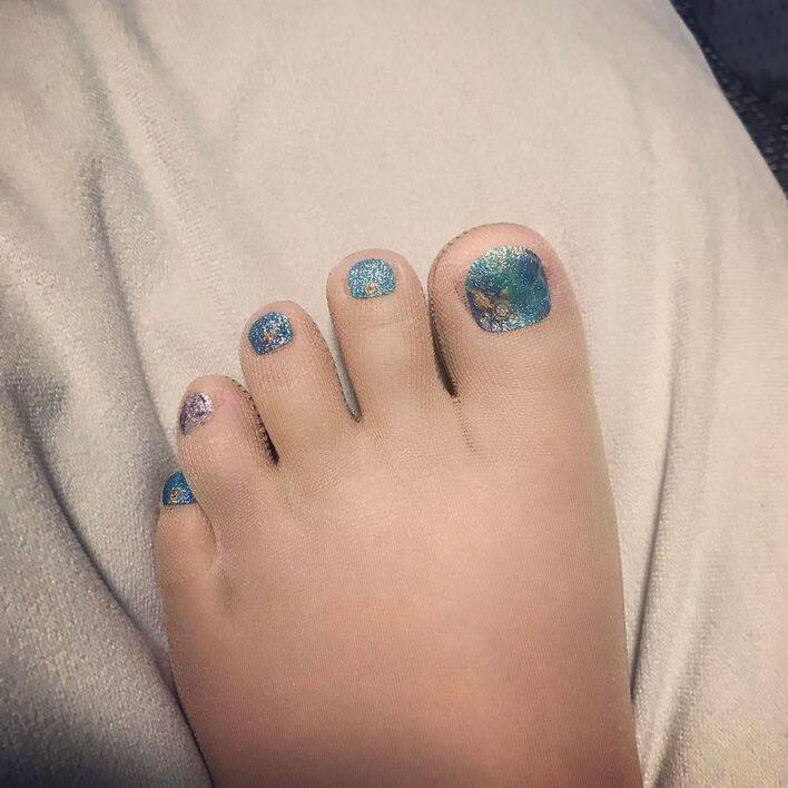 美甲絲襪, 甲油絲襪, 美甲, 腳甲款式