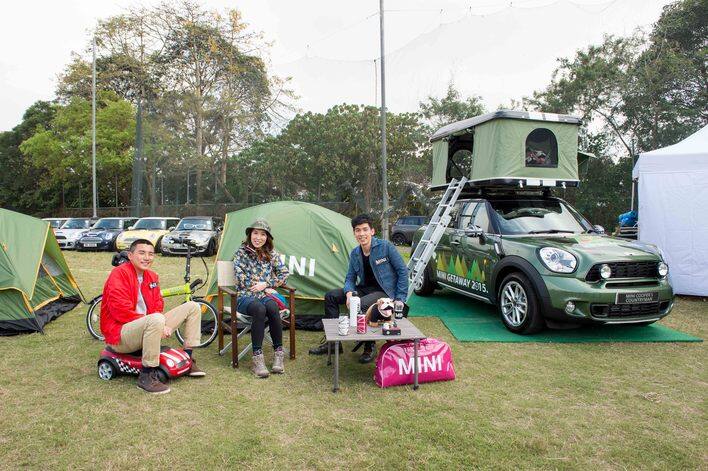 旅遊達人洪永城、903 DJ麻利與唱作歌手林奕匡共享MINI MOTOR-CAMP樂趣。